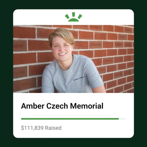 May be an image of one or more people and text that says 'Amber Amber Czech AmberCzechMemorial Memorial $111,839 $111,839Raised Raised'