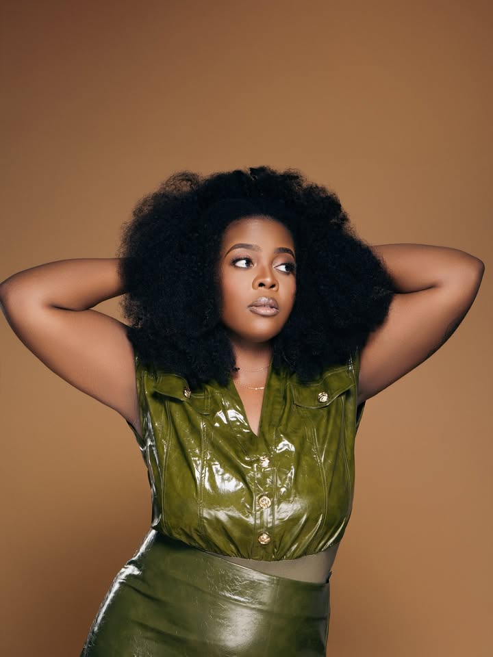 May be an image of one or more people, makeup, leather and text