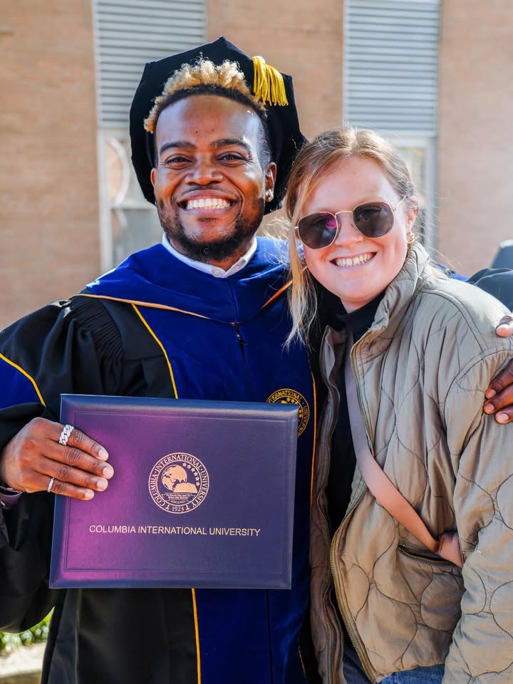 May be an image of smiling and text