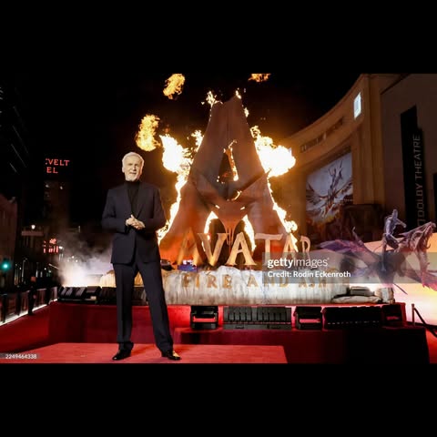 May be a video game screenshot of fire and text that says ':VEL AVATAD gettyimages Credit: Credit:RodinEckenroth Credit:Rodin Rodin Eckenroth 2249464338'