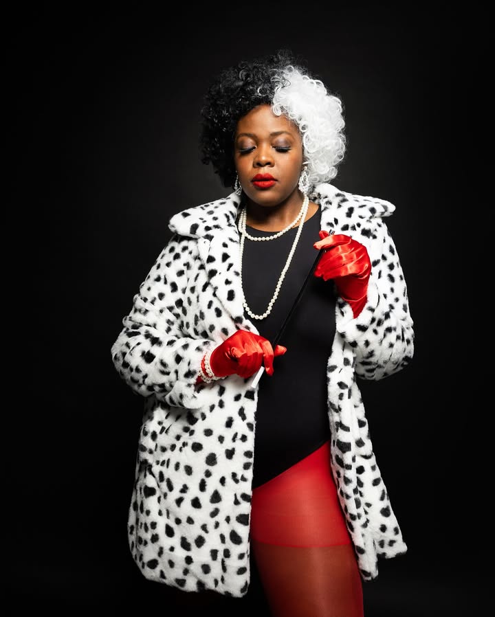 May be an image of one or more people, makeup, fishnet stockings and fur