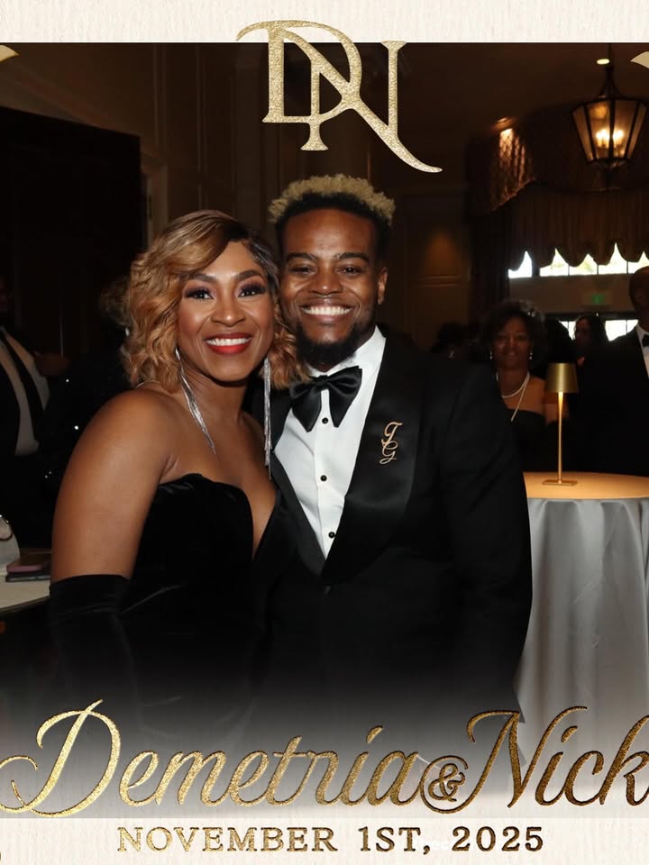 May be an image of magazine, dinner jacket, wedding and text that says 'ম AABM Demetniue Vick NOVEMBER 1ST, 2025'