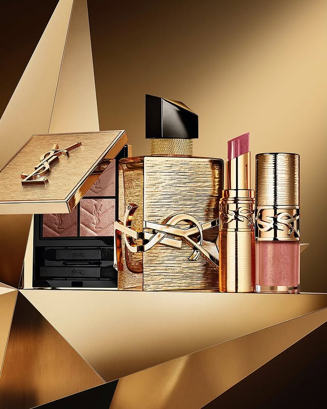 May be an image of one or more people, makeup, lipstick, fragrance, cosmetics, perfume and text