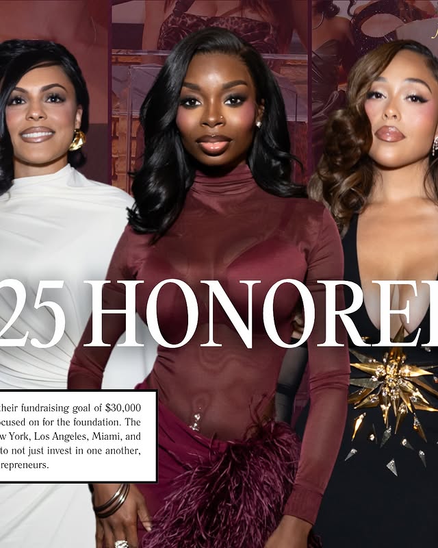 May be an image of one or more people, makeup, magazine, poster and text that says 'heir fundraising goal of $30,000 cused οτι for the ioundation. The York, Los Angeles, Miami, and to not just invest in one another, rpn 25HONORE'