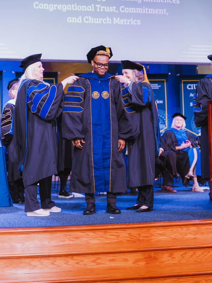 May be an image of microphone and text that says 'Congregational Trust, Commitment, Oracnices and Church Metrics anioa E c Son Ar S'