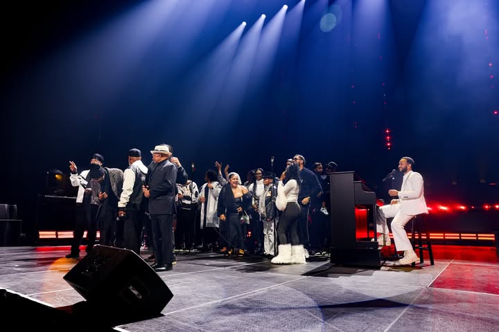 May be an image of microphone, concert and text