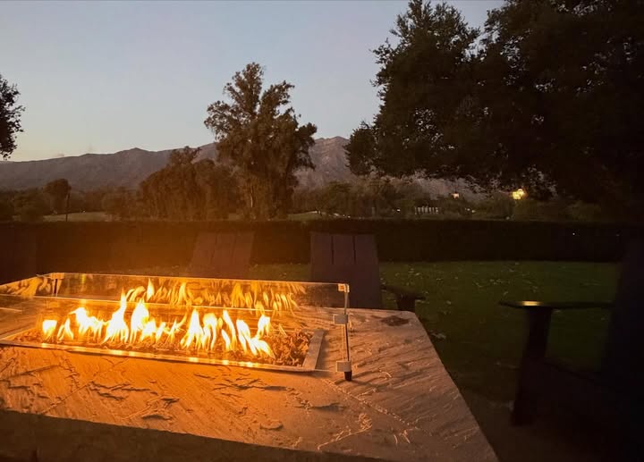 May be an image of fire and fireplace