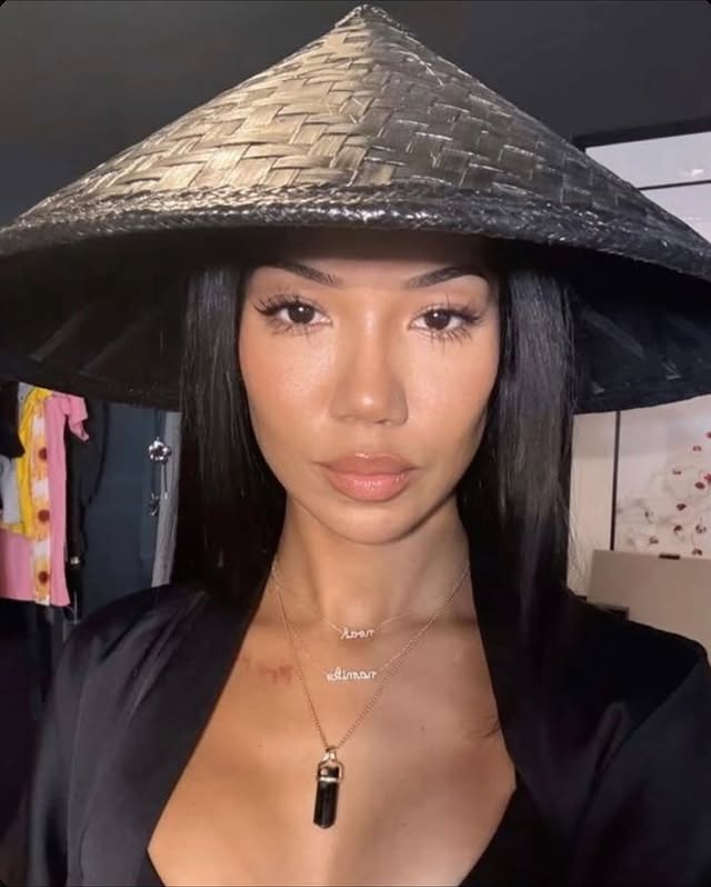 May be a selfie of one or more people, makeup, hat and text