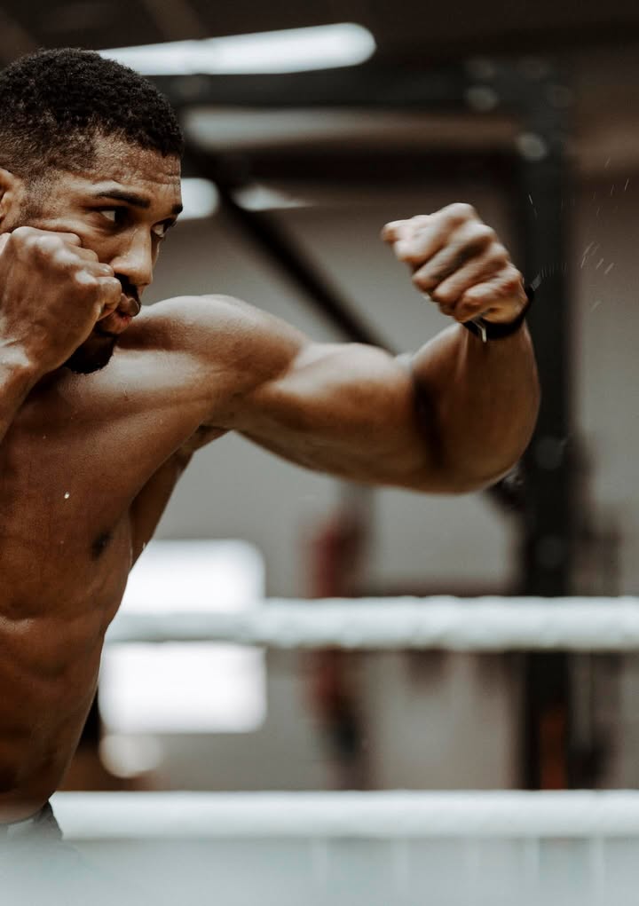 May be an image of punching bag, sportswear and text