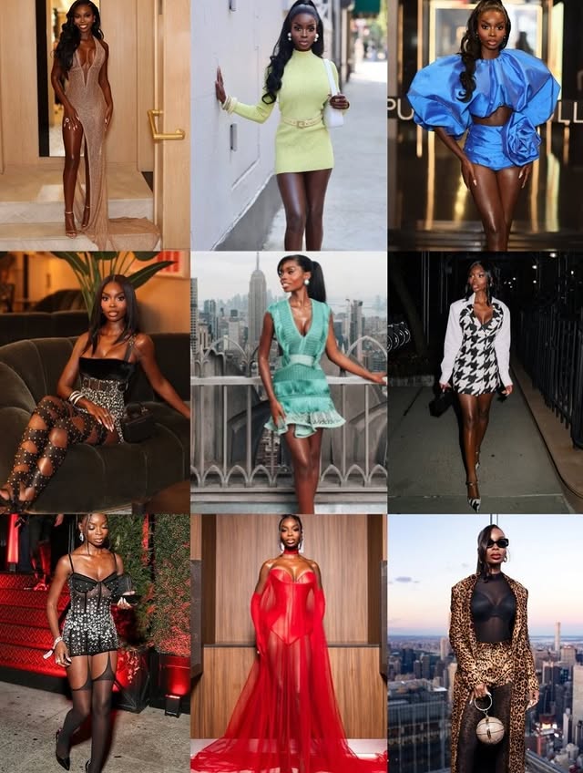 May be an image of one or more people, gown, dress and text