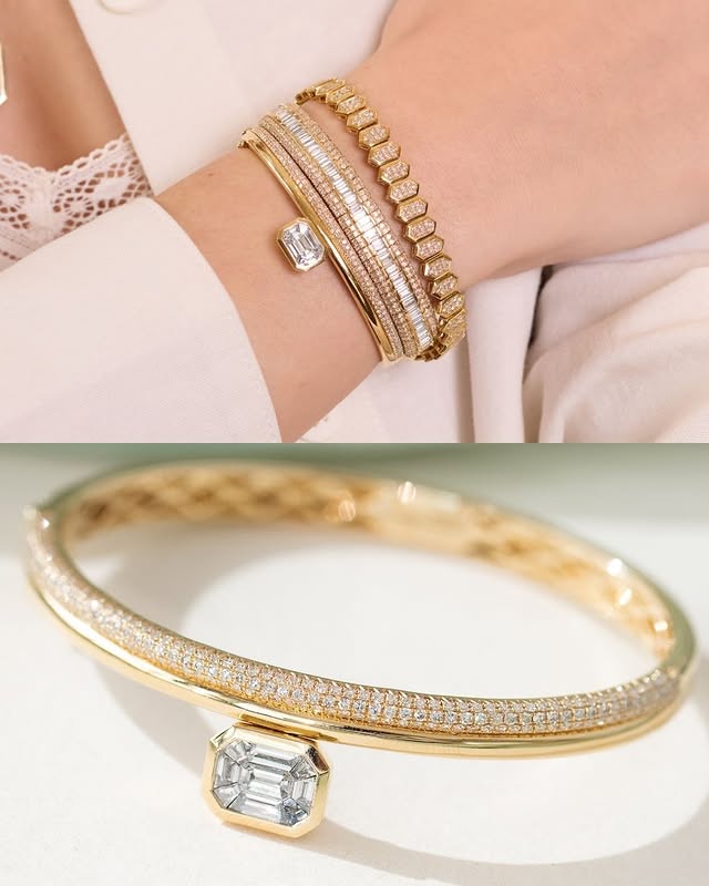 May be an image of jewelry, bangle and text