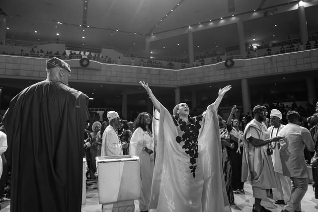 May be a black-and-white image of one or more people, wedding and text