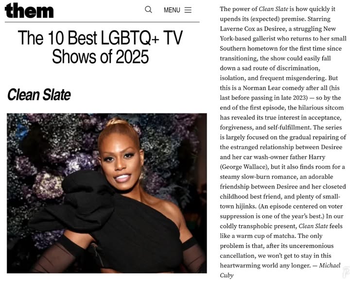 May be a Twitter screenshot of one or more people, makeup, television, magazine and text