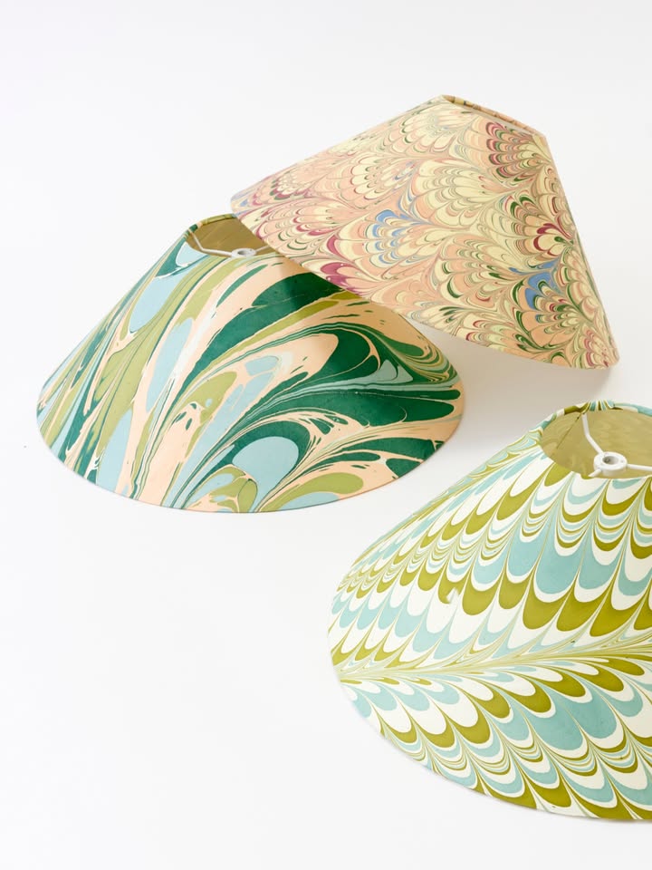 May be an image of lamp shade and text