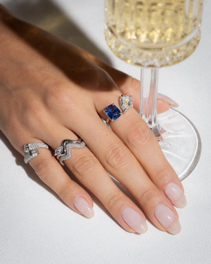 May be an image of ring and text