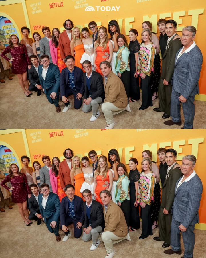 May be an image of one or more people and text