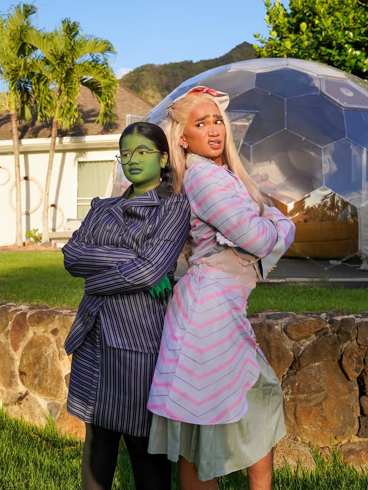 May be an image of one or more people, makeup, tinfoil and headscarf