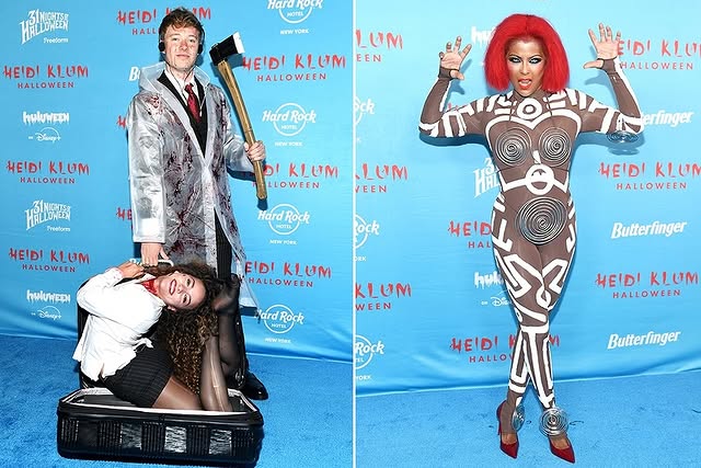 May be an image of one or more people, makeup and costume