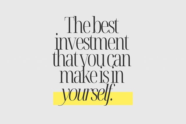 May be an image of one or more people, makeup and text that says 'Thebest investment thatyoucan you ucan thaty makeisin your yoursel. self.'