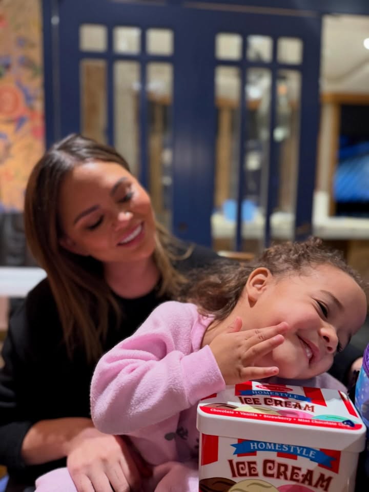 May be an image of baby, gelato, ice cream and text