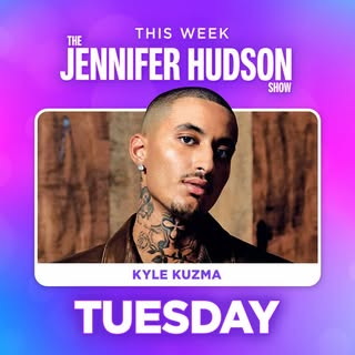 May be an image of magazine and text that says 'THE THIS WEEK JENNIFER HUDSON SHOW KYLE KUZMA TUESDAY'