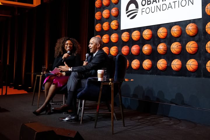 May be an image of one or more people, carpet, microphone and text that says 'ECO FOUNDATION FOUN OBAT'