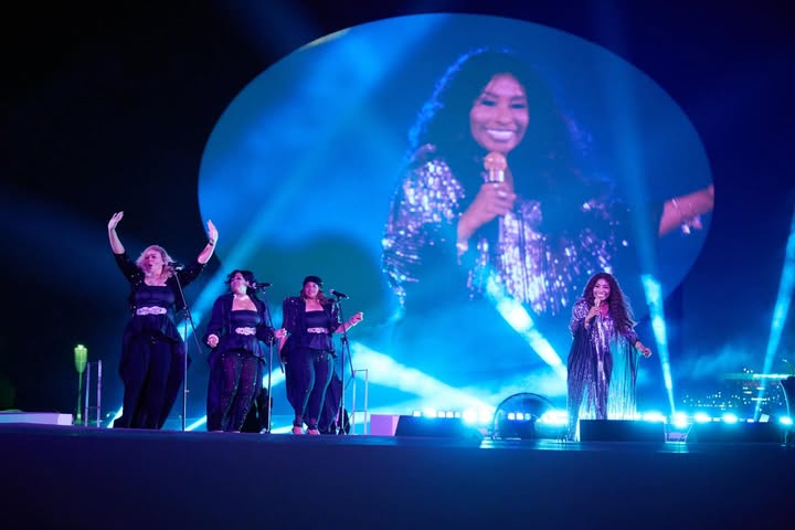 May be an image of concert and text