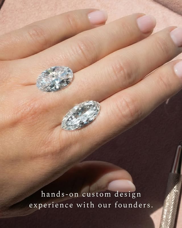 May be an image of ring and text that says 'hands-on hands-oncustomdesign custom design experience with our founders.'
