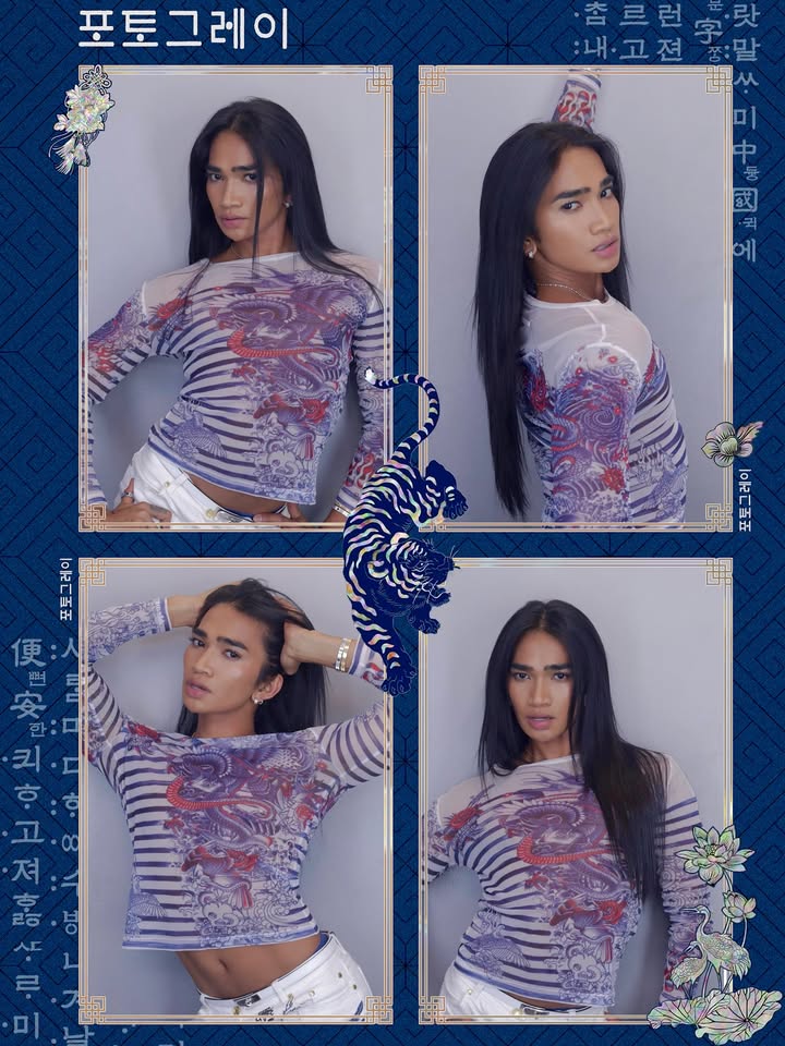 May be an image of one or more people, hair, makeup and top