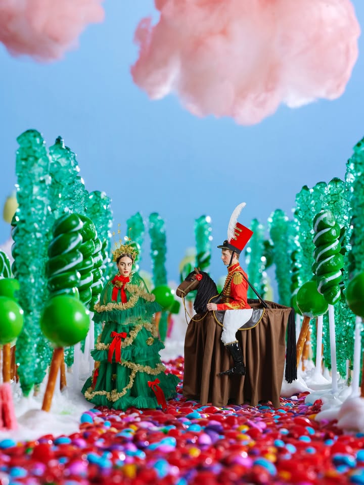 May be an image of bubble gum, gingerbread cookie, lollipop, marshmallow and text