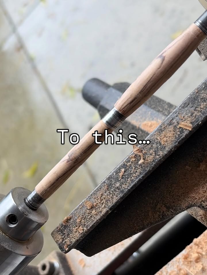 May be an image of drill press, pen, hand tool, briar and text that says 'Το Tothis... this...'