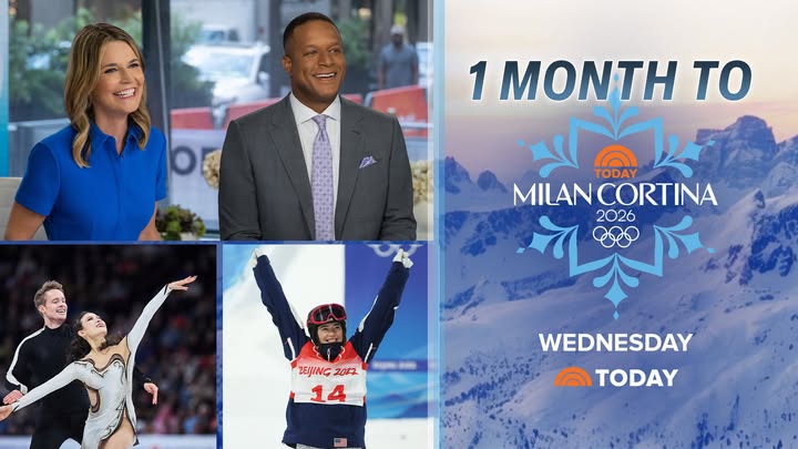 May be an image of poster, magazine and text that says '០ត្ត 1 MONTH TO TODAY MILANCORTINA 2026 BEYING BEJING2012 20zz 14 WEDNESDAY TODAY'