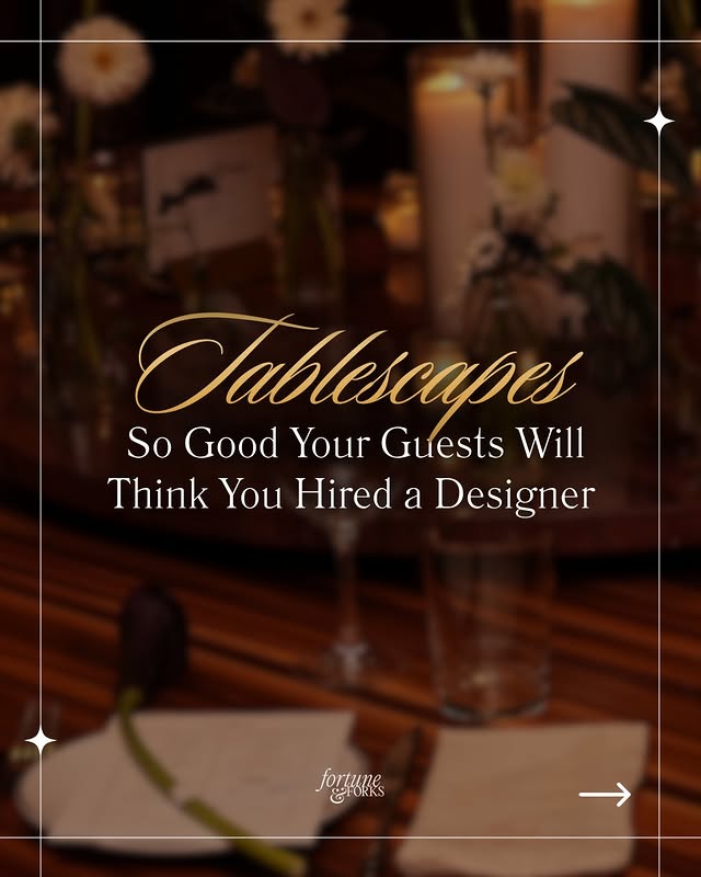 May be an image of candle holder, table, placemat, magazine, flower and text that says 'Tablescapes So Good Your Guests Will Think You Hired a Designer Jogunes EFORKS'