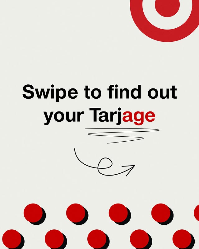 May be a Twitter screenshot of ‎poster, card and ‎text that says '‎Swipe to find out your Tarjage اطا .دة‎'‎‎
