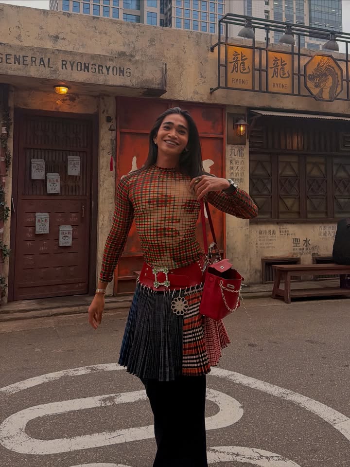 May be an image of costume and kilt