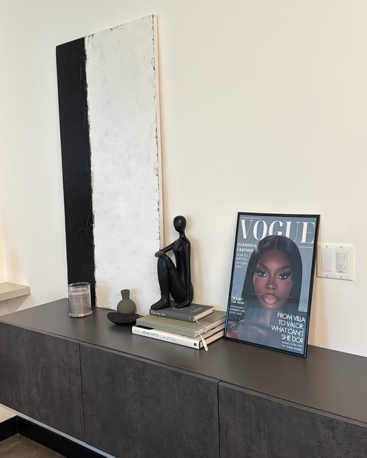 May be an image of credenza, desk, indoors and text