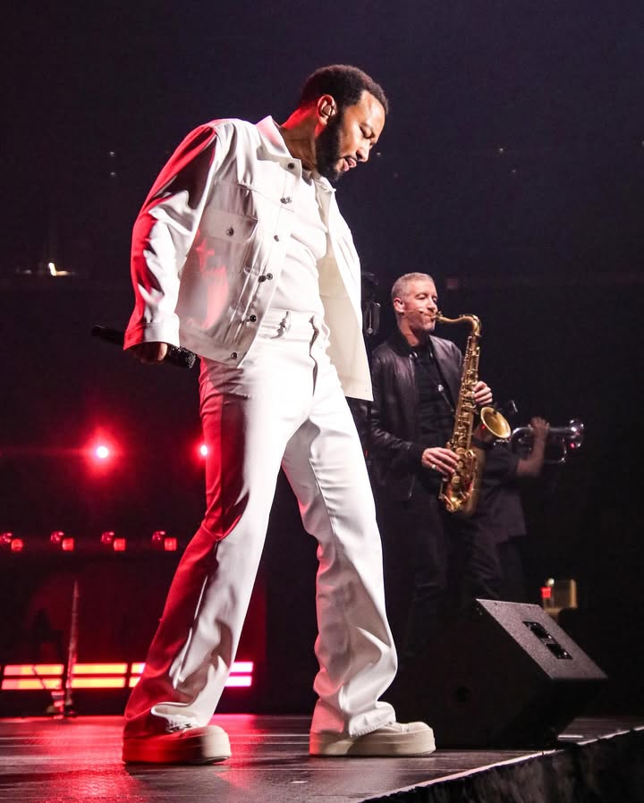 May be an image of saxophone, concert and text
