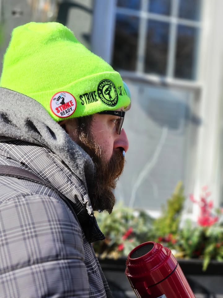 May be an image of one or more people, beard, lighter, parka, flask, water bottle and text