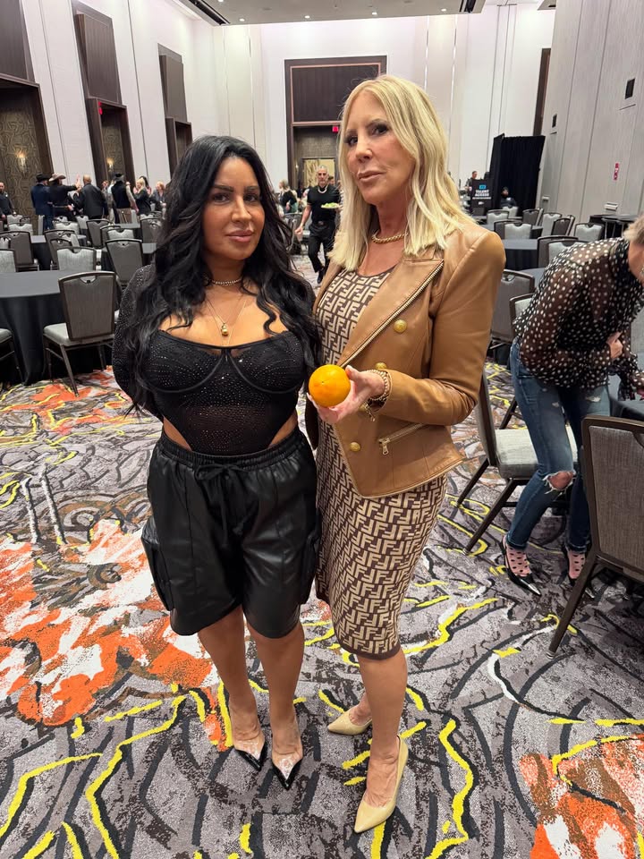 May be an image of one or more people, makeup and text