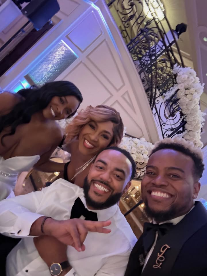 May be an image of bowtie, dinner jacket, wedding and text