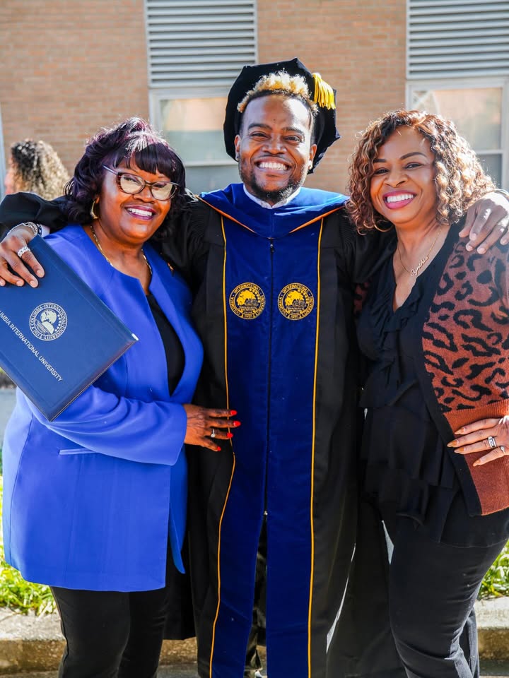 May be an image of one or more people, people smiling and text