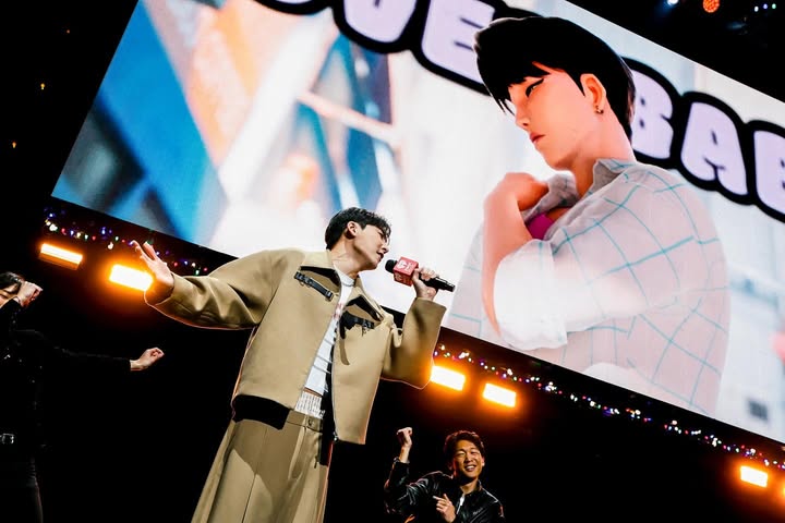 May be an image of concert and text