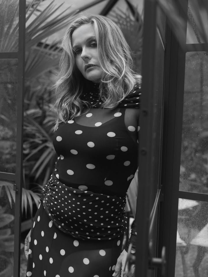 May be a black-and-white image of headscarf and text