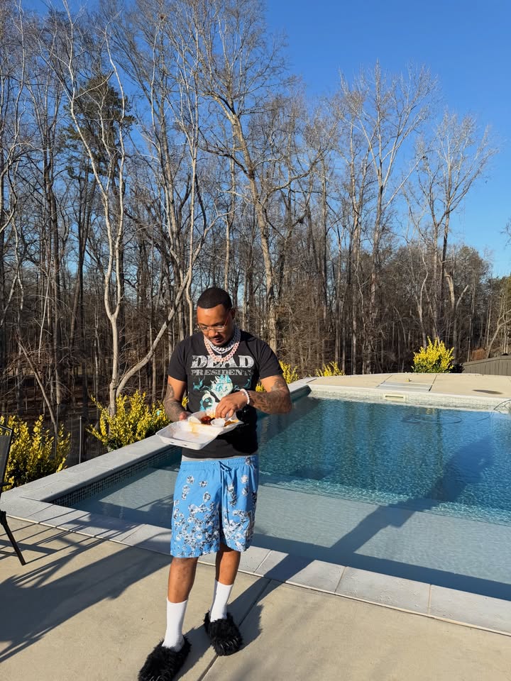 May be an image of pool and text