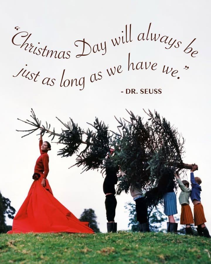 May be an image of christmas tree, tinsel and text that says 'Christmas Day will always be just as long as we have we. -DR. DR.SEUSS SEUSS'