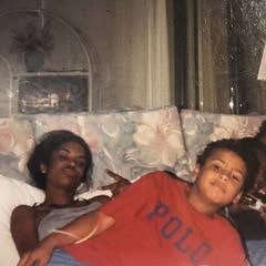 May be an image of smiling, portable cassette player and text