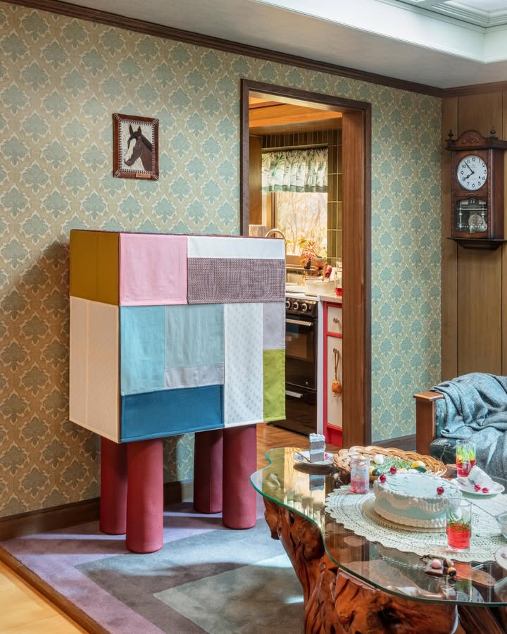 May be an image of curtains and dollhouse