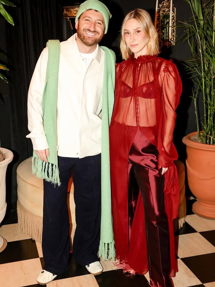 May be an image of dress, headscarf and text