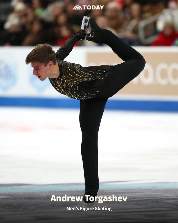 May be an image of skates and text that says 'TODAY AndrewTorgashev Andrew Torgashev Men'sFigureSkating Men's Figure Skating'