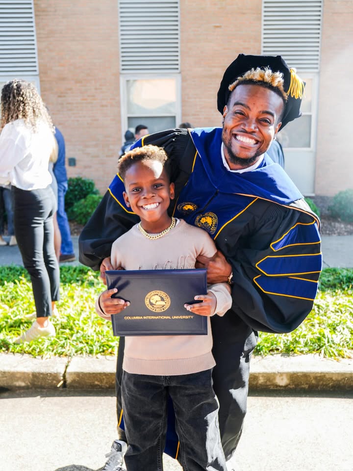 May be an image of child, smiling and text